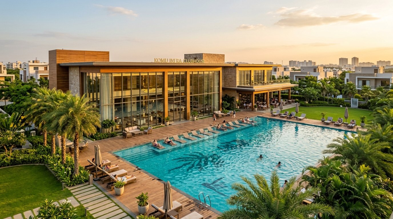 Club K Clubhouse Pool - KOMU INFRA